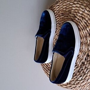 M.‎ Gemi Womens Cerchio Blue Velvet Slip On Casual Sneaker Loafers EU37/US6.5